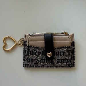 Stylish Juicy Couture Card Holder Keychain Wallet
